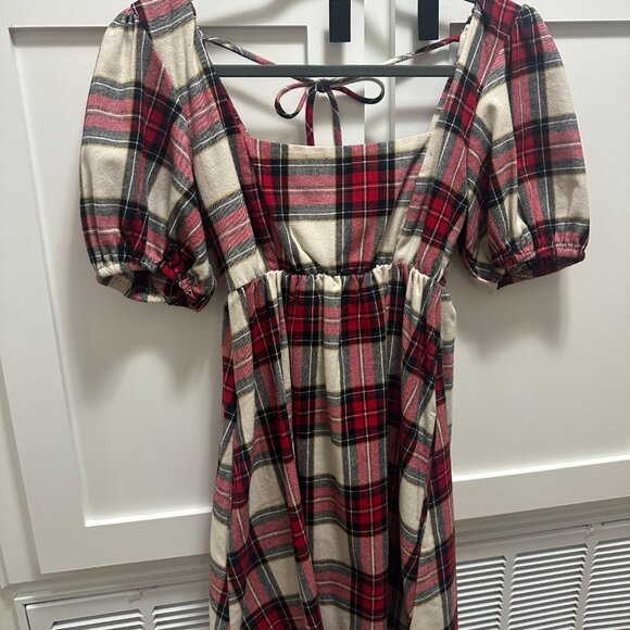 Show Me Your Mumu Smitten Babydoll Dress in Winter Plaid - Picture 4 of 4